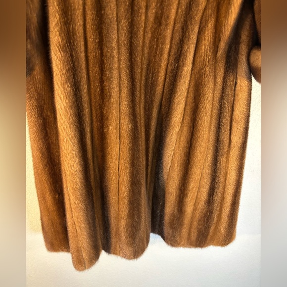MICHAEL KORS Long Brown Fur Coat with Pockets 🤎🍂 Elegant & Stylish & Classy - Picture 11 of 13